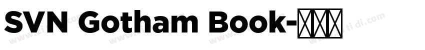 SVN Gotham Book字体转换